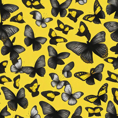 Stunning Black and Yellow Butterflies