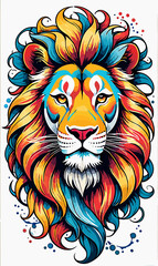 lion head illustration