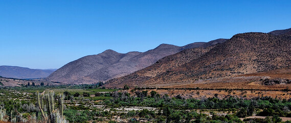 Landscapes near Ovalle, Chile