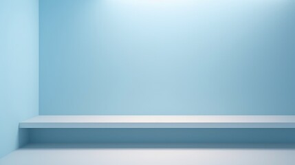 Minimal abstract light blue background for product presentation.