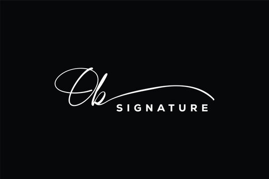 OB initials Handwriting signature logo. OB Hand drawn Calligraphy lettering Vector. OB letter real estate, beauty, photography letter logo design.