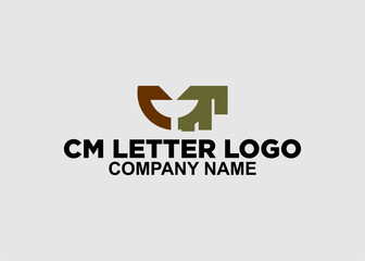 logo cm letter company name
