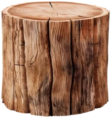 Tuinposter Stump log illustration PNG element cut out transparent isolated on white background ,PNG file ,artwork graphic design. © HappyTime 17