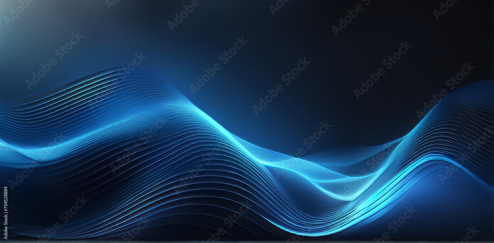 Poster digital business abstract wave technology background the futuristic realm with this captivating wallpaper, the mesmerizing wave of science , creating a visual network of innovation