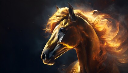 horse in the night