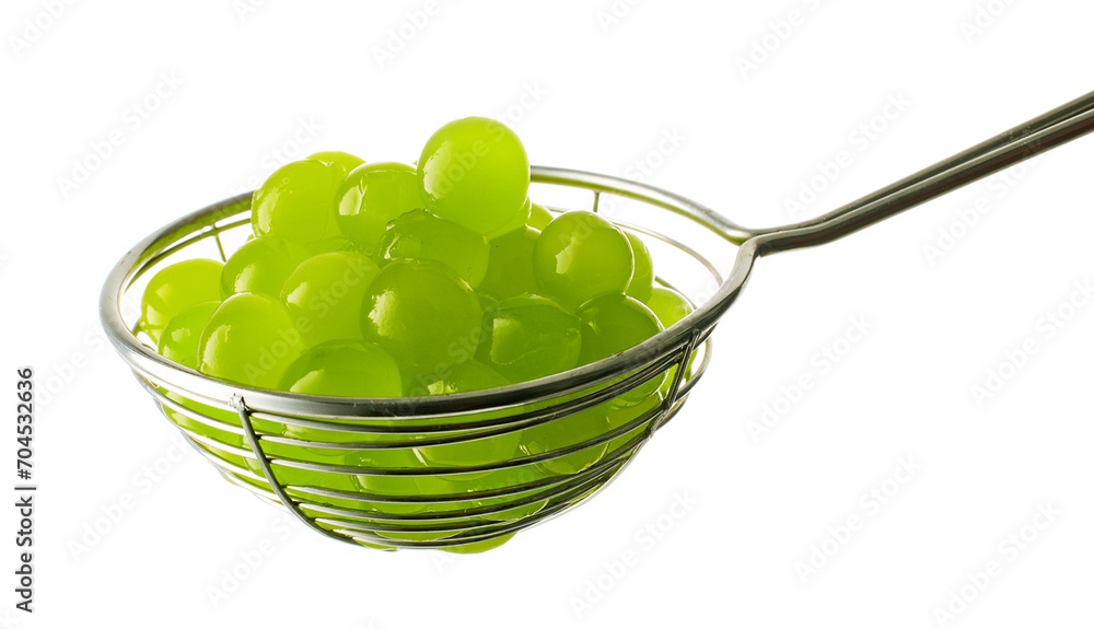 Canvas Prints green jelly balls for making bubble tea