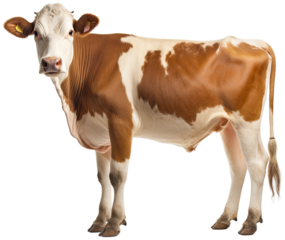 cow cut out transparent isolated on white background PNG file