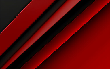 Dynamic Abstract in Red and Black
