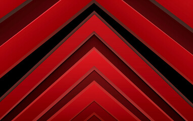 Obraz premium Dynamic Abstract in Red and Black 