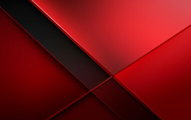 Dynamic Abstract in Red and Black
