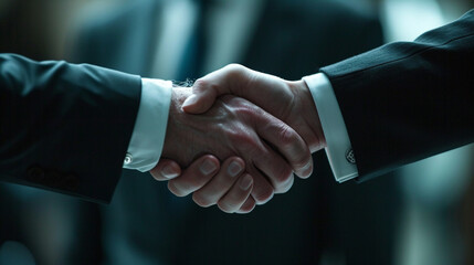 Exploration of handshakes solidifying an oral contract, AI Generated