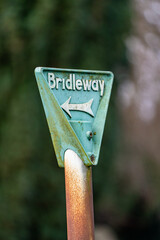 Bridleway Sign in Thatcham Berkshire