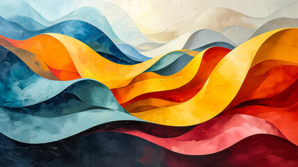 Abstract painting color texture - Modern futuristic pattern