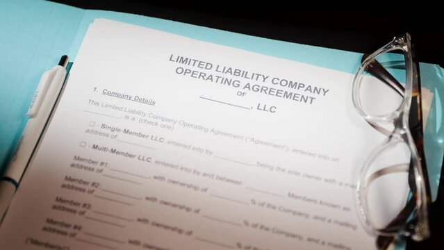 Limited liability company operating agreement LLC document