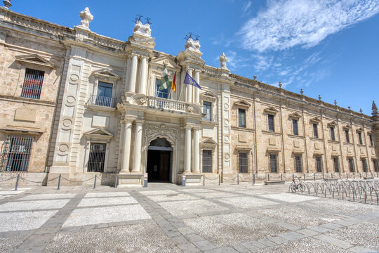 royal tobacco factory of seville The Former Real Fbrica de Tabacos de Sevilla now the University Universidad de Sevilla Seville Spain seville Europe Stock Photo A&A Architects