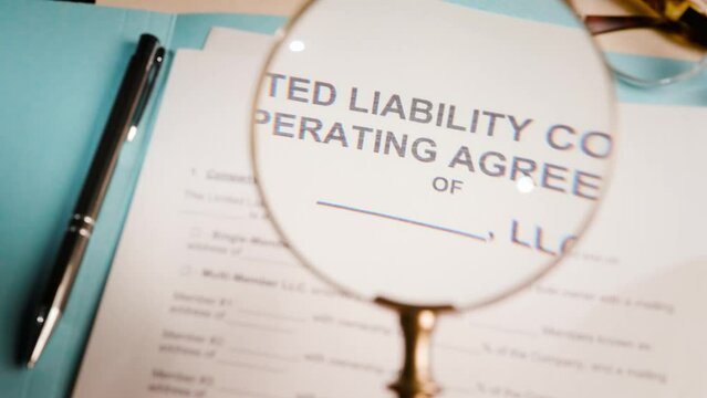 Limited liability company operating agreement LLC document
