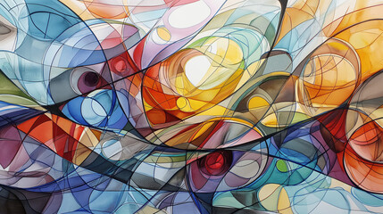 Colourful, abstract desktop background/wallpaper