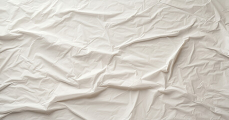 Fototapeta premium The Art of Wrinkles: A Close-Up of Crumpled White Paper