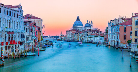 Venice at sunset over the Grand Canal, Italy - Powered by Adobe