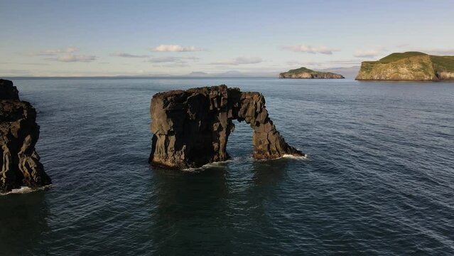 natural arch on sea