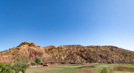 landscape of the interior of Morocco