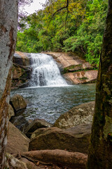 Prumirim Waterfall in Ubatuba, São Paulo, Brazil