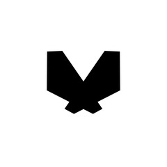 Letter x logo design vector illustration black and white