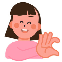 Boy and Girl express their love in sign language on Valentine's Day. SVG