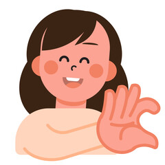 Boy and Girl express their love in sign language on Valentine's Day. SVG