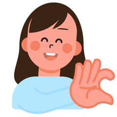 Boy and Girl express their love in sign language on Valentine's Day. SVG