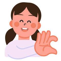 Boy and Girl express their love in sign language on Valentine's Day. SVG