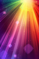 Fototapeta na wymiar Glittering Prism Light Background with Spectacular Gradation of Light Entering from Left and Right, Ideal for Dynamic and Vibrant Vector Illustrations