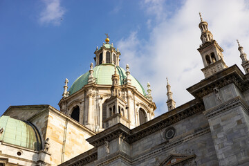 Cathedral of Santa Maria Assunta, better known as Como Cathedral in Como, Lombardy, Italy. Como is...