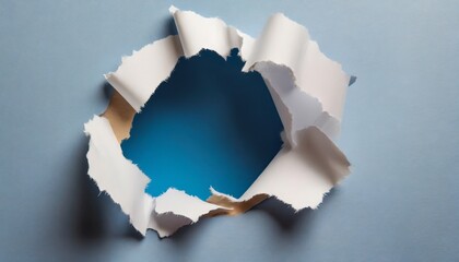 paper hole with torn edges design template