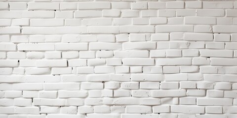 Obraz premium White wall made of bricks, Background.