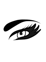 beautiful eyes vector ilustration