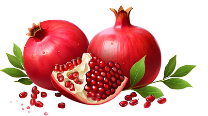 Ruby Red, Fruit, Seeds, Exotic, Transparent Background, Clipart, High Resolution