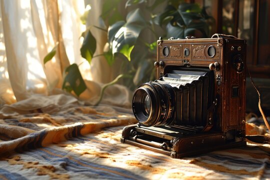 Photographic nostalgia is framed through the lens of a classic 35mm camera, an old-fashioned hobby's tribute to what's now obsolete