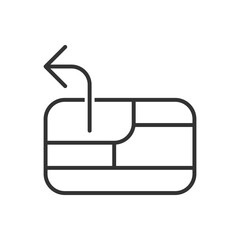 Map Direction Icon - Left Sign Symbol