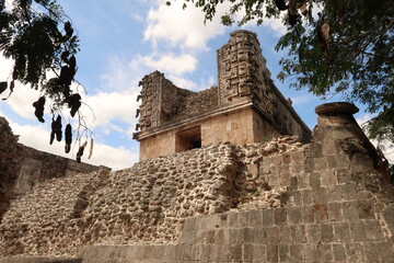 Little temple structure at the entrance to the Cuadrangulo de las Monjas, Quadrangle of the Nuns, Uxmal, Merida, Mexico © Anja