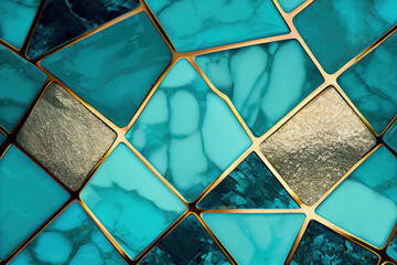 Aquamarine Elegance: Stunning stone background texture in soothing aquamarine hues