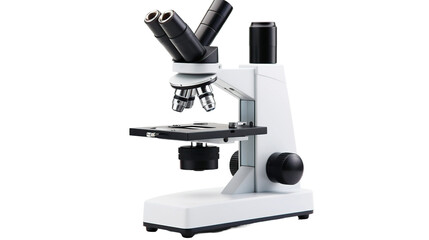 Microscope isolated on transparent background