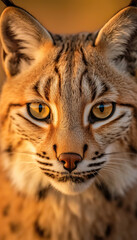 Obraz premium Golden Gaze Closeup of a Cheetah