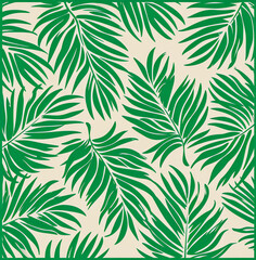 Obraz premium Vintage leaves pattern, botanical background, Generative AI