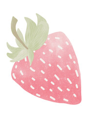 Pastel strawberry, Cute doodle strawberry, fresh farm organic berry