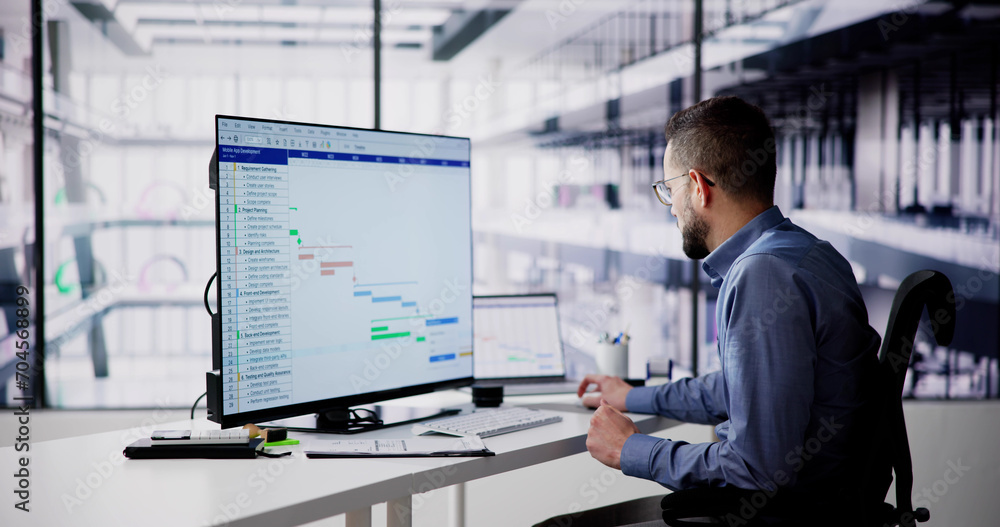 Poster Gantt Gantt Software Project