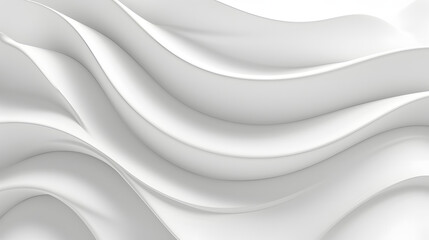 Obraz premium An ethereal blend of art and design, this abstract pattern dances across a white wavy surface, evoking a sense of tranquility and minimalist beauty