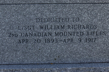 Military Memorials, Hornhill, Red Deer County, Alberta, Canada