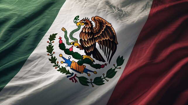 Authentic image capturing the Mexican flag.