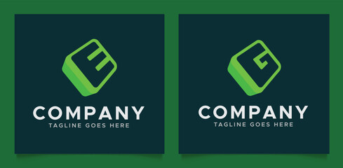 Introducing our "E G Letter Minimal Modern Logo Design, This logo used for e g letters minmals moderns lettermark monogram 3d type unique trendy icon symbol logo design for your company business